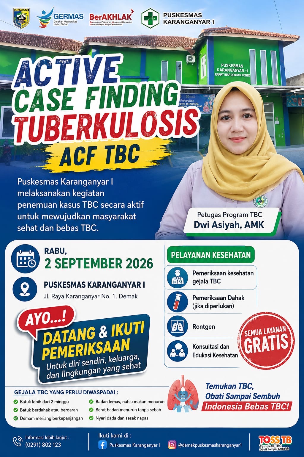 Active Case Finding (ACF) Tuberkulosis di Puskesmas Karanganyar I